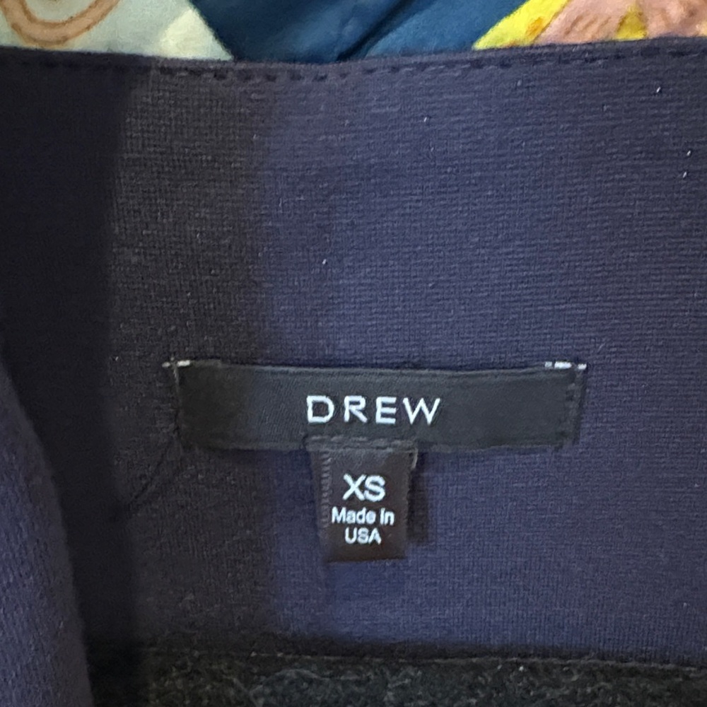 Drew Navy Blazer With Patterned Lining - image 2